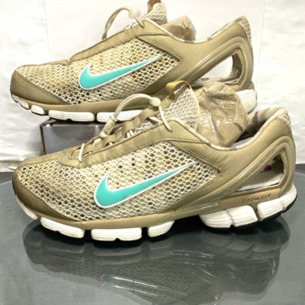 Nike Zoom Air Dynamic Heel Fit Running Shoes Sz 9.5 Women’s 316039-231 Sand brn